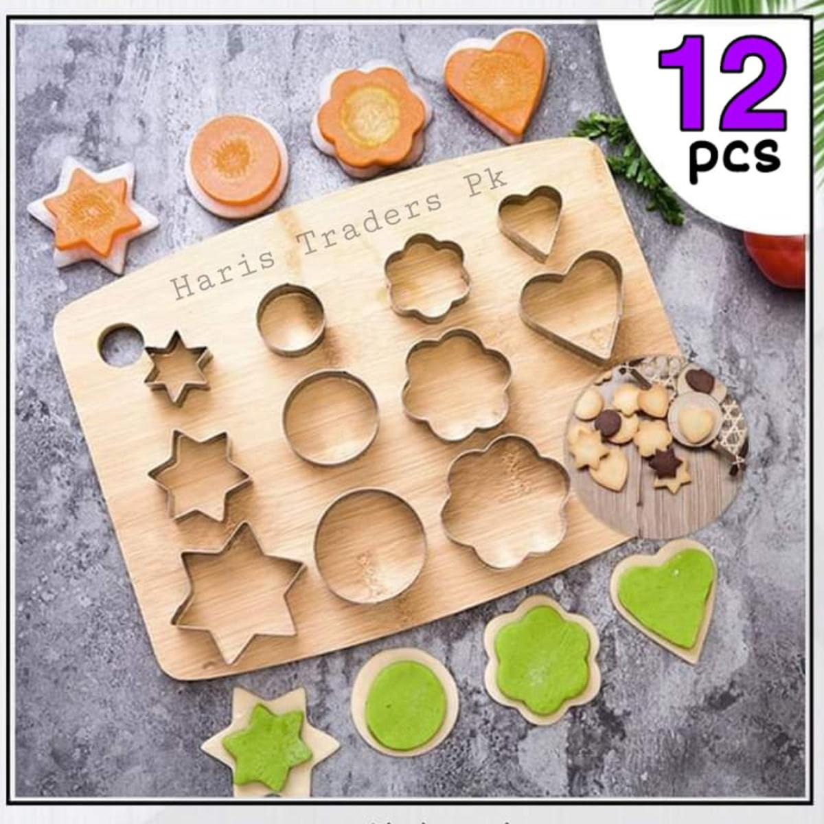 12 Pcs Stainless Steel Cookie Cutter Set